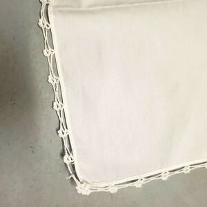 Loop Edge set of 8 cream cloth Napkin 14"× 14"